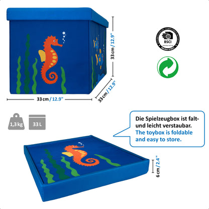 Spielzeugbox MEER 33L -belastbar bis 150 kg-