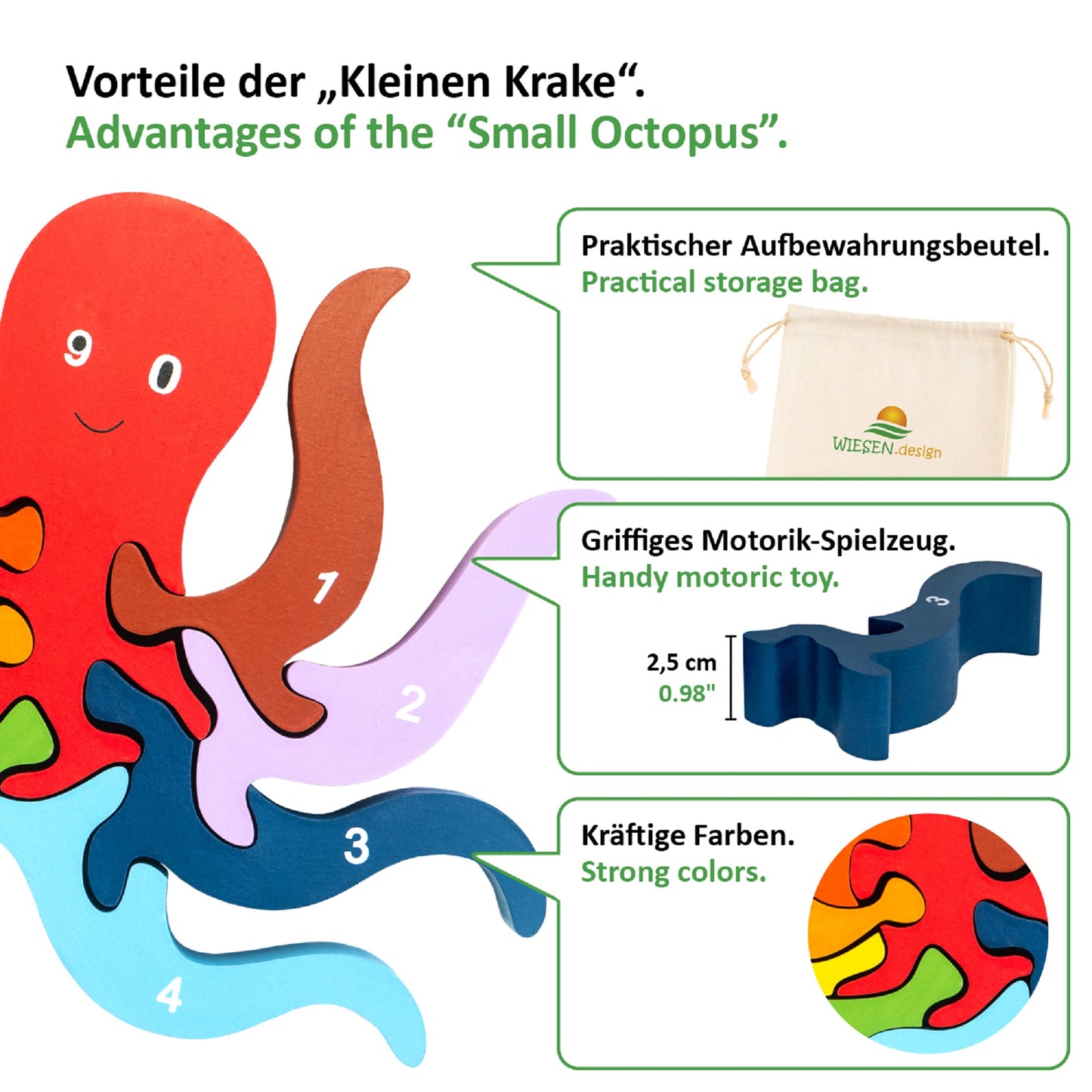 Zahlenpuzzle KLEINE KRAKE