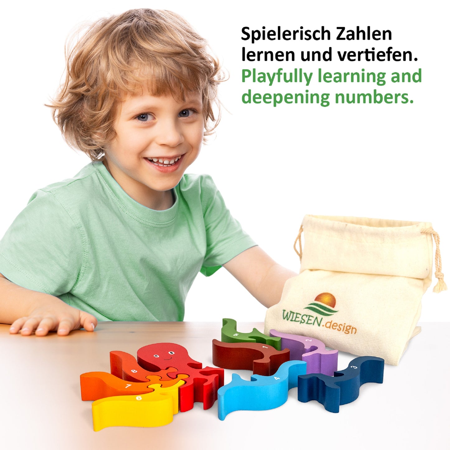 Zahlenpuzzle KLEINE KRAKE